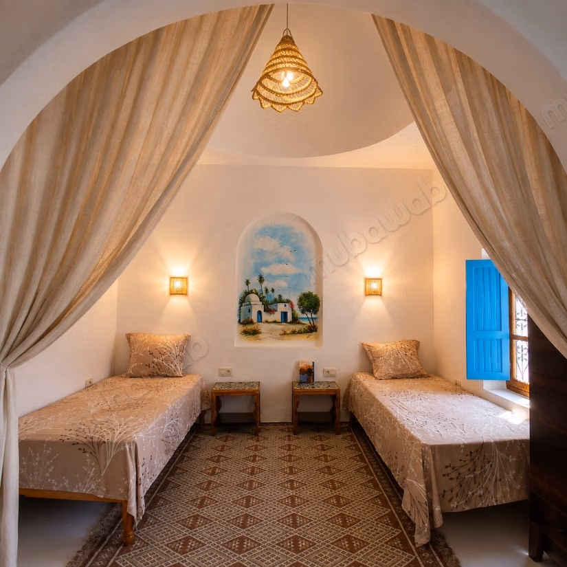 Dar Elkhir. Le charme djerbien. Piscine privée, climatisation