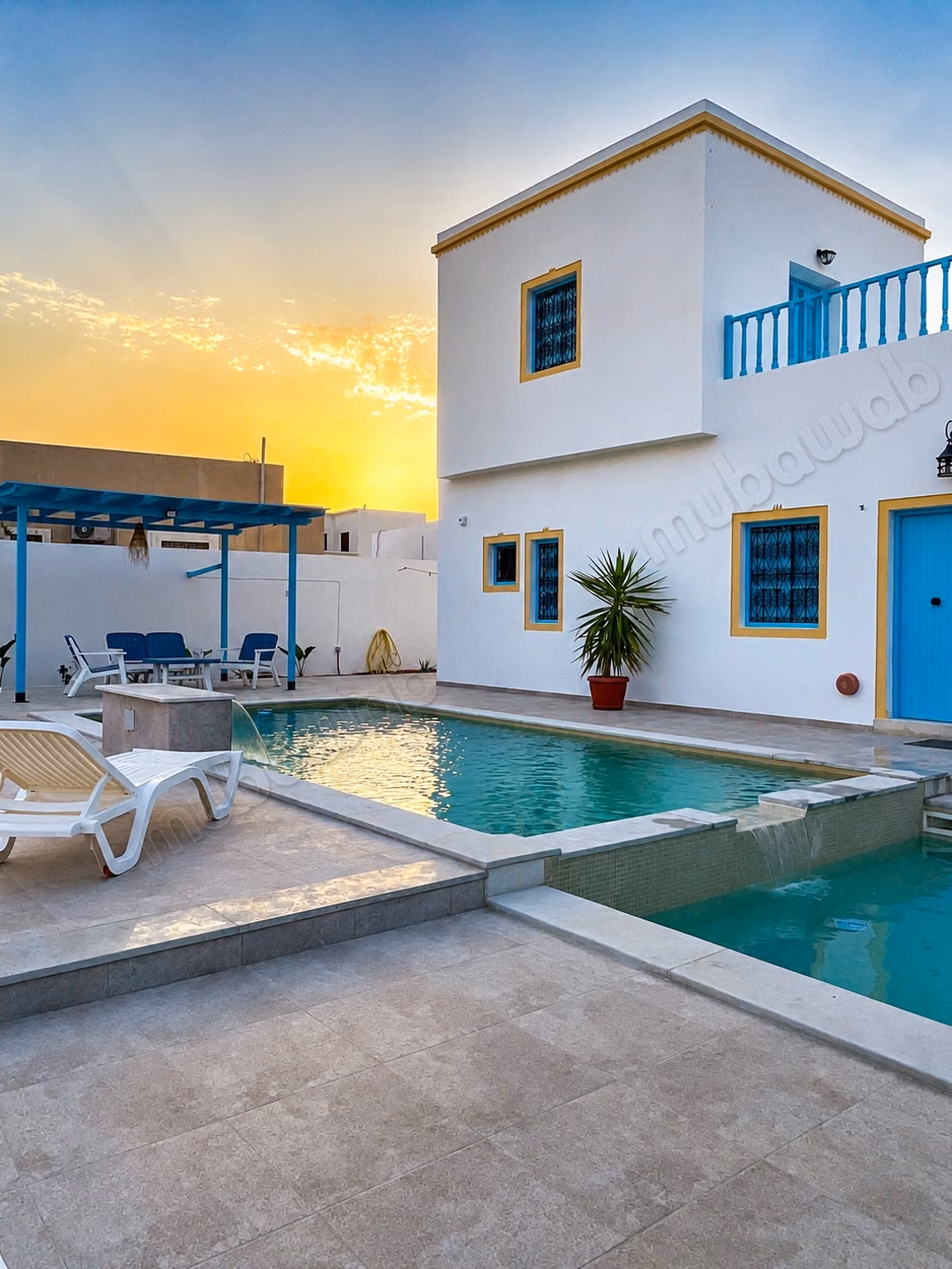 Dar Elkhir. Le charme djerbien. Piscine privée, climatisation