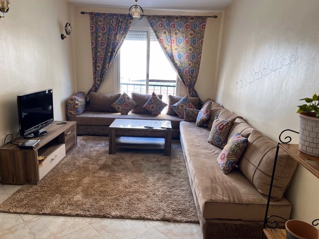 Appartement en location à Plage Oued Cherrat. Superficie 60 m². Meublé