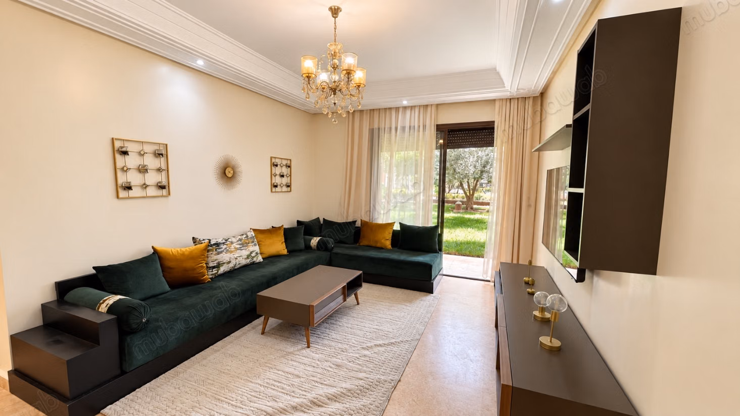 Estudio de 67m² en planta baja con terraza privada y piscina Agdal