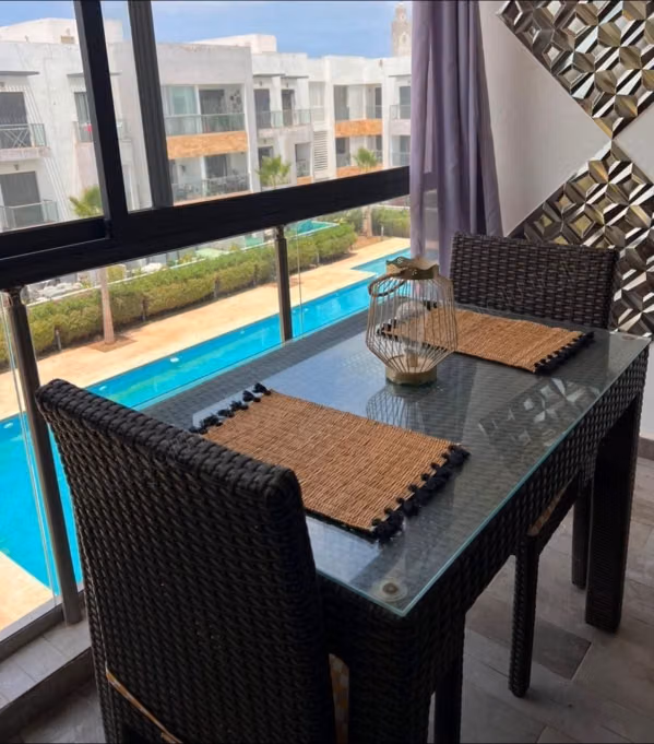 For sale furnished apartment in Dar Bouazza