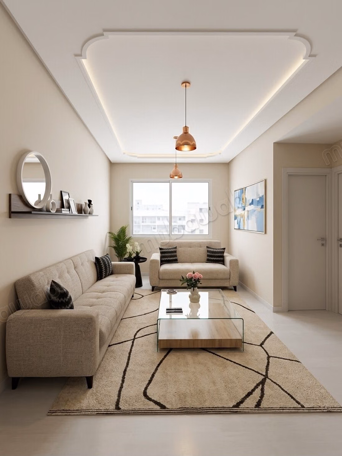 Appartement en vente à Aïn Sebaâ. 
Surface de 54 m². 
Cuisine entièrement équipée