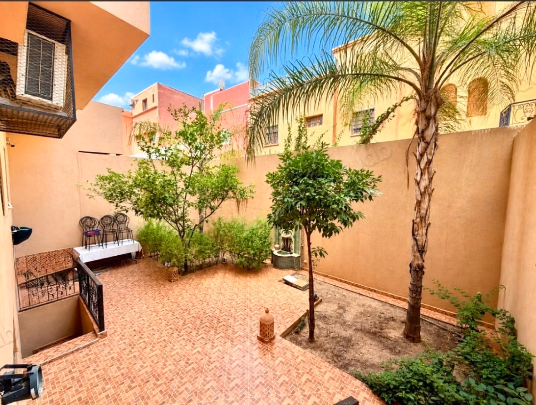 In Affitto Arredata: Villa Familiare in Stile Marocchino da Affittare – Semlalia, Gueliz Marrakech