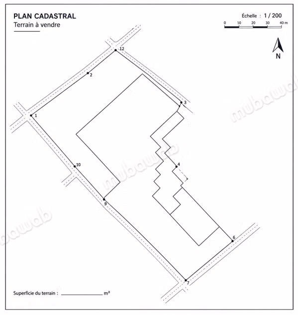 Terrain à vendre 1120m2 – biranzarane, r5 autorisé