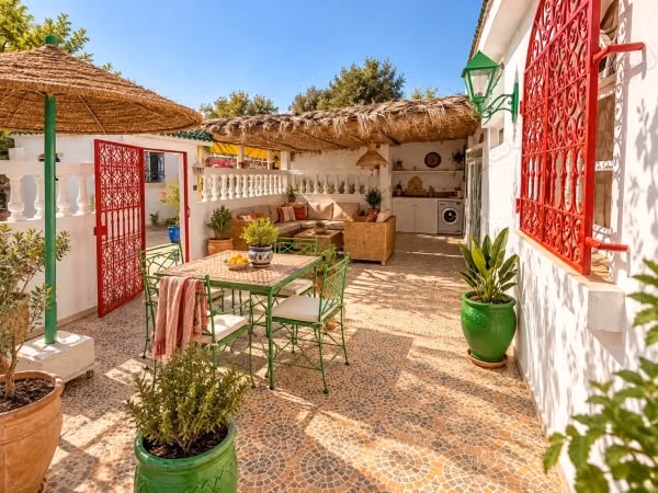 Villa with pool in urban area