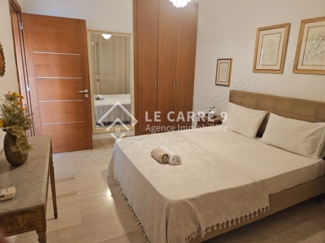 A furnished s1 apartment for rent in the Gardens of Carthage