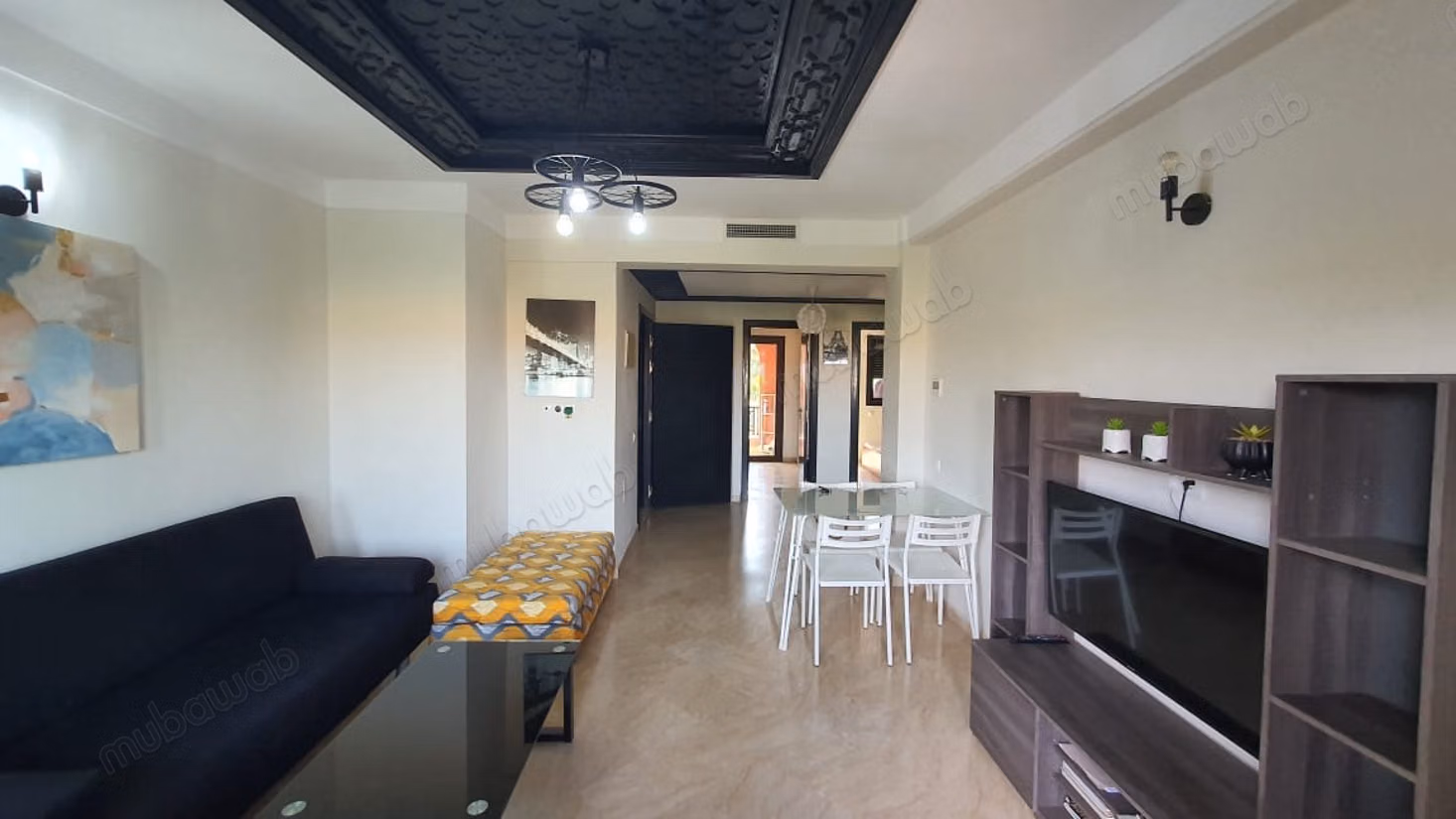 Bel appartement meublé à louer sur route de casa