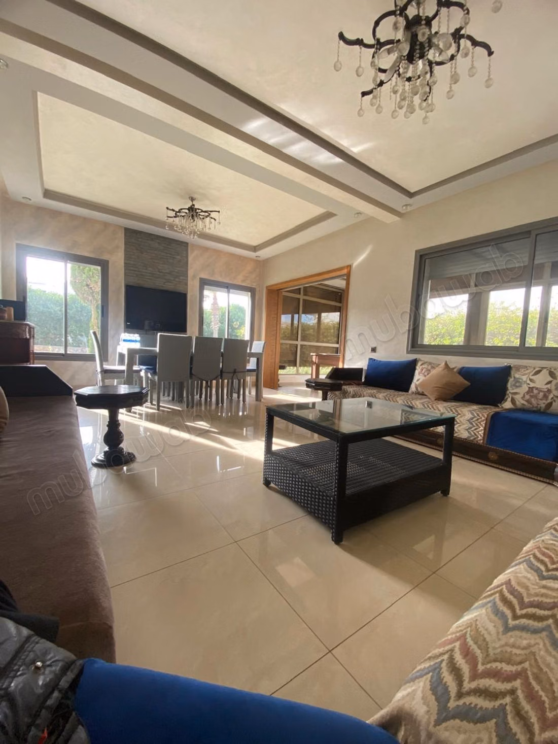 Location villa de luxe à Sidi Rahal. 3 chambres agréables. Meublé