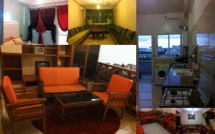 Alquiler de un apartamento en Narjis. Superficie 136 m². Salón típico marroquí, residencia segura