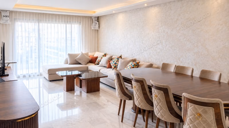 Affitto a lungo termine appartamento arredato con 2 camere da letto di 114 m² a Casablanca Finance City