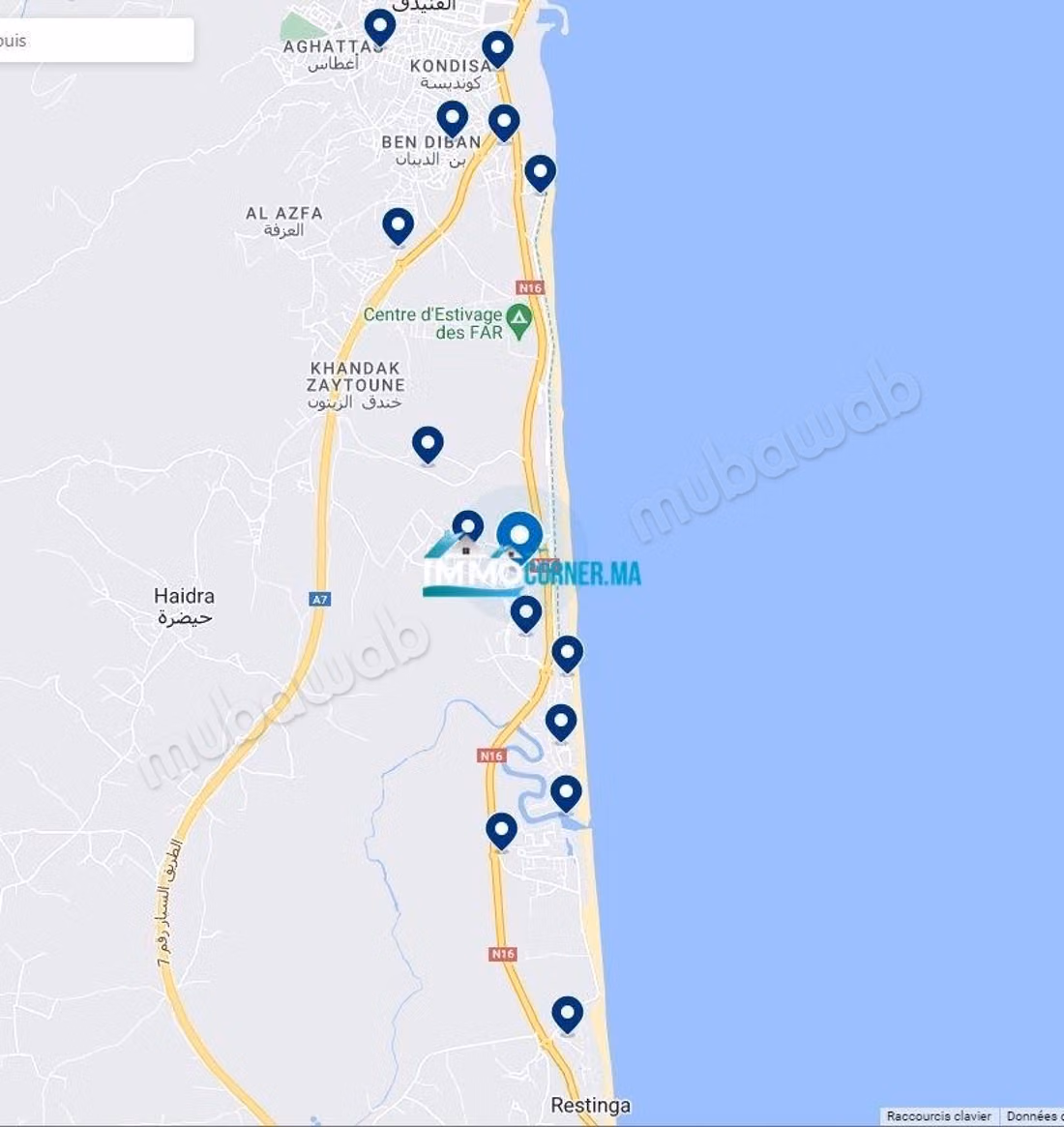 Bel appartamento con vista mare in vendita a Fnideq Alcudia Smir