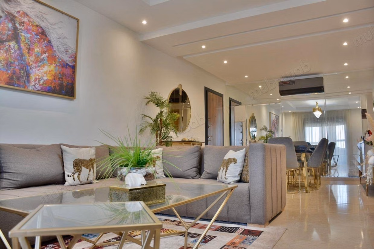 Apartment for rent in Agdal. Area 80 m². Double glazing and reinforced door