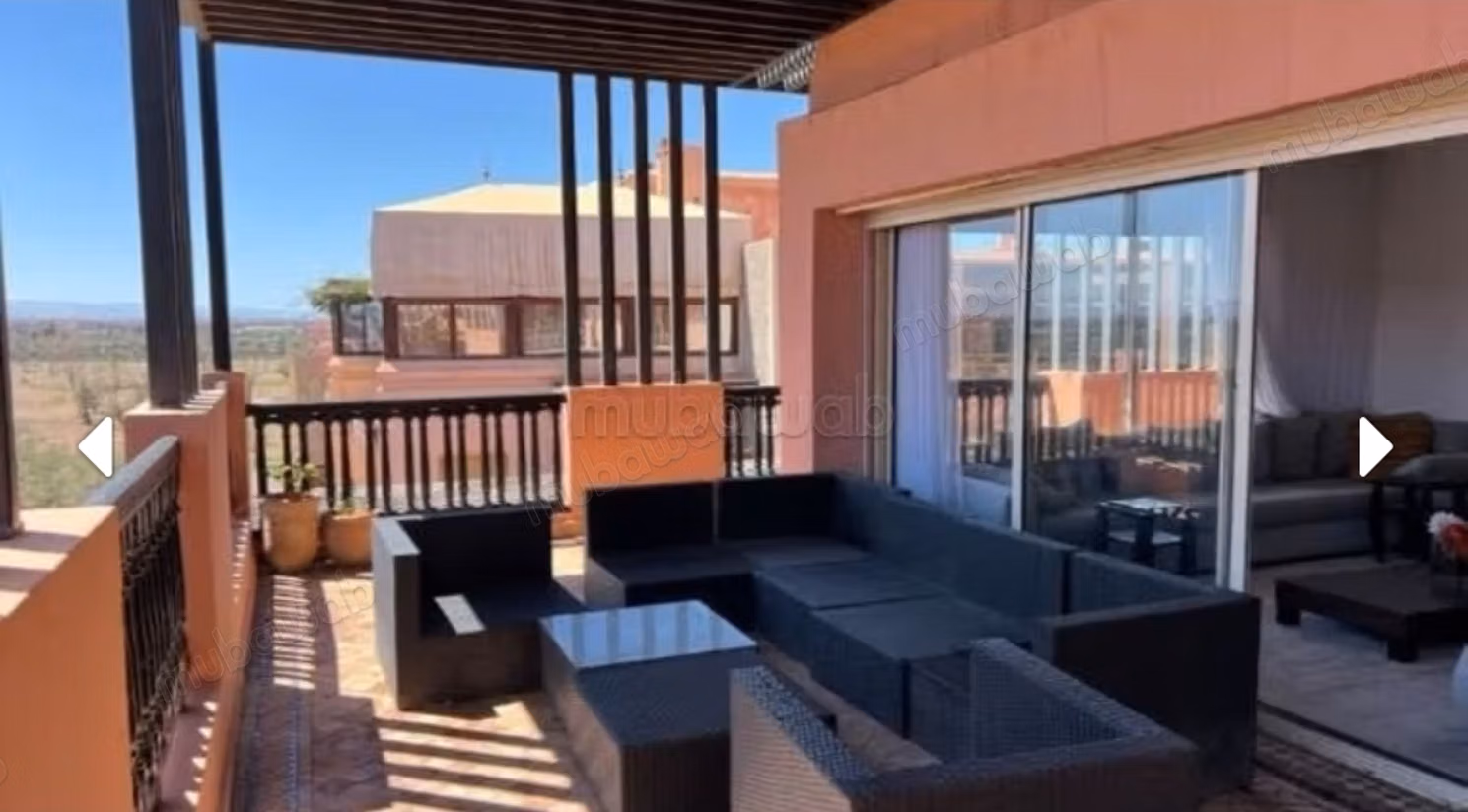 Louez cet appartement à Hivernage.
Superficie 165 m².
Bien meublé