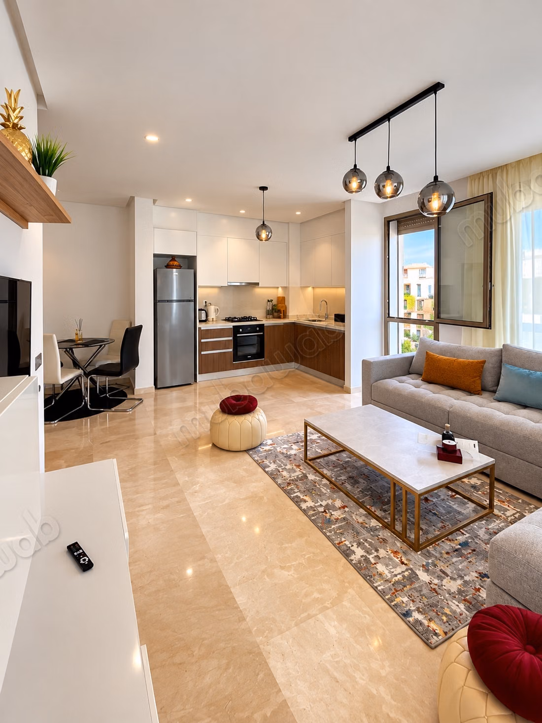 À louer – Superbe appartement meublé à Eagle Hills – 4ᵉ et dernier étage