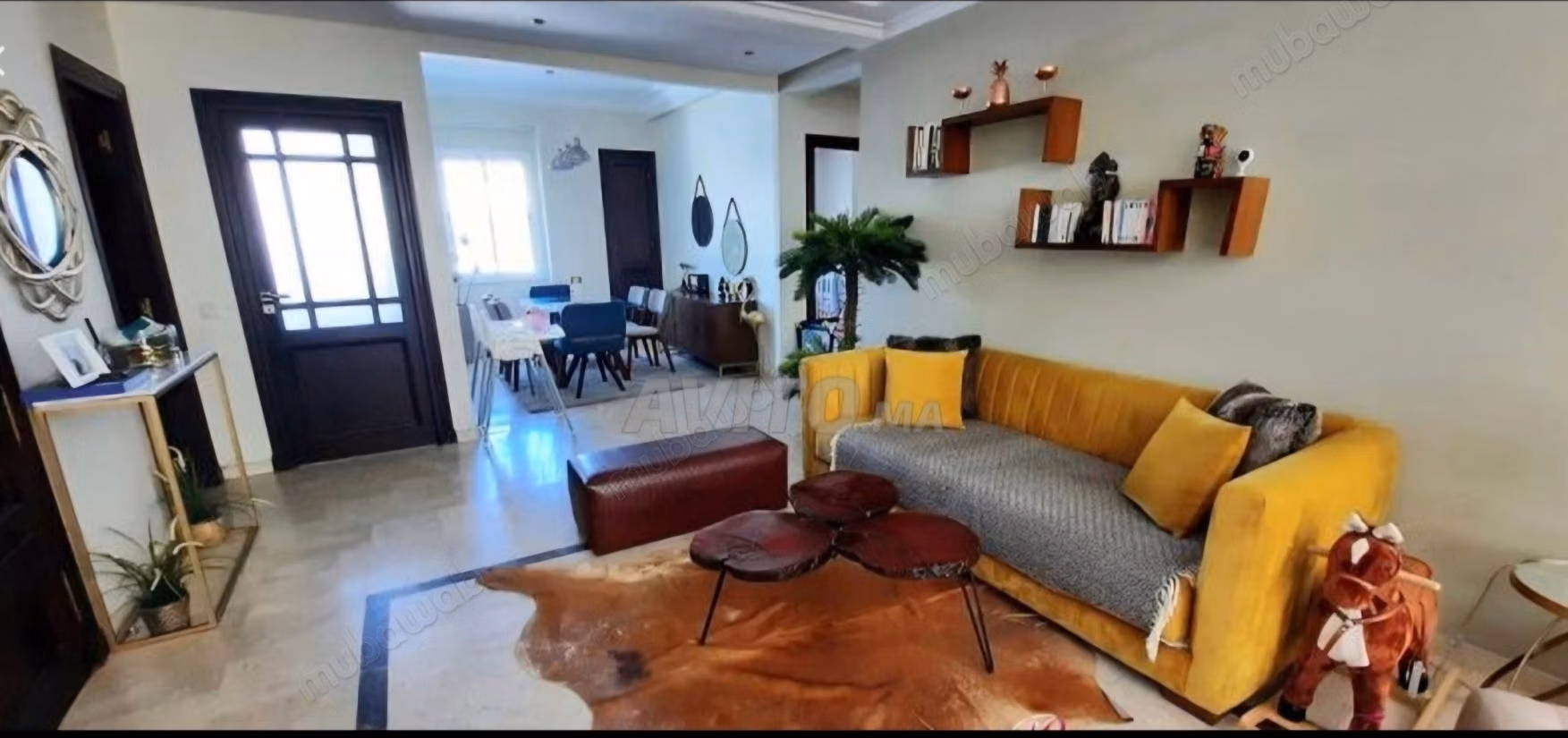 Bel apartamento en alquiler en Val Fleuri. 3 bonitas habitaciones. Salón tradicional marroquí, residencia segura