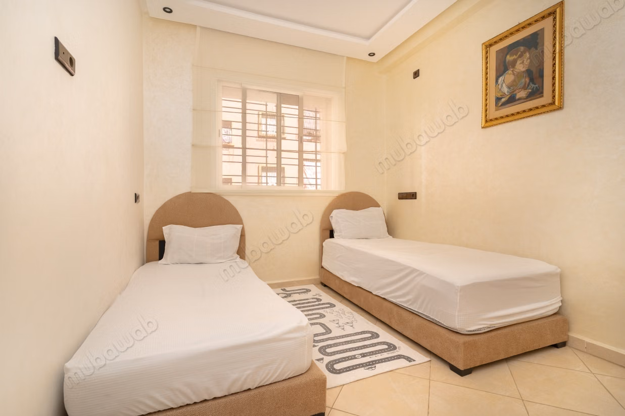 Appartements à louer chambres. Salon marocain traditionnel, résidence sécurisée