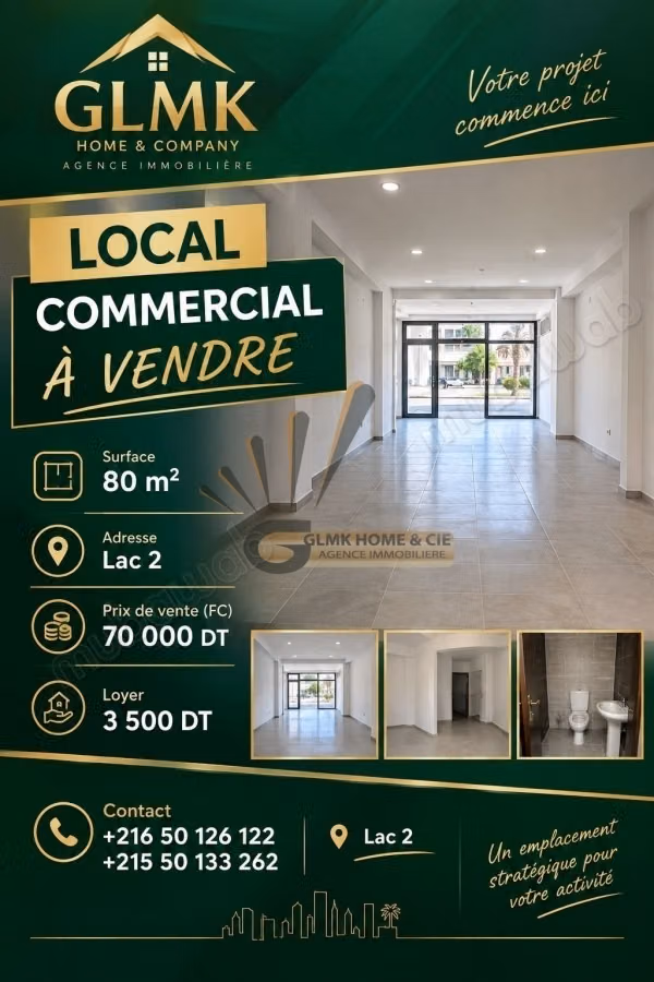 A Vendre Fond de Commerce Au lac 2
