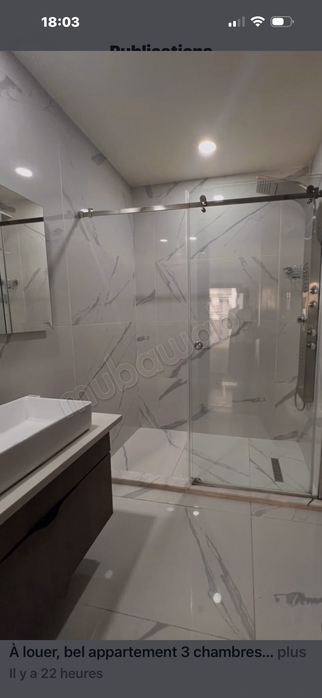 Affitta questo appartamento a Casablanca Finance City. 3 camere piacevoli. Arredato