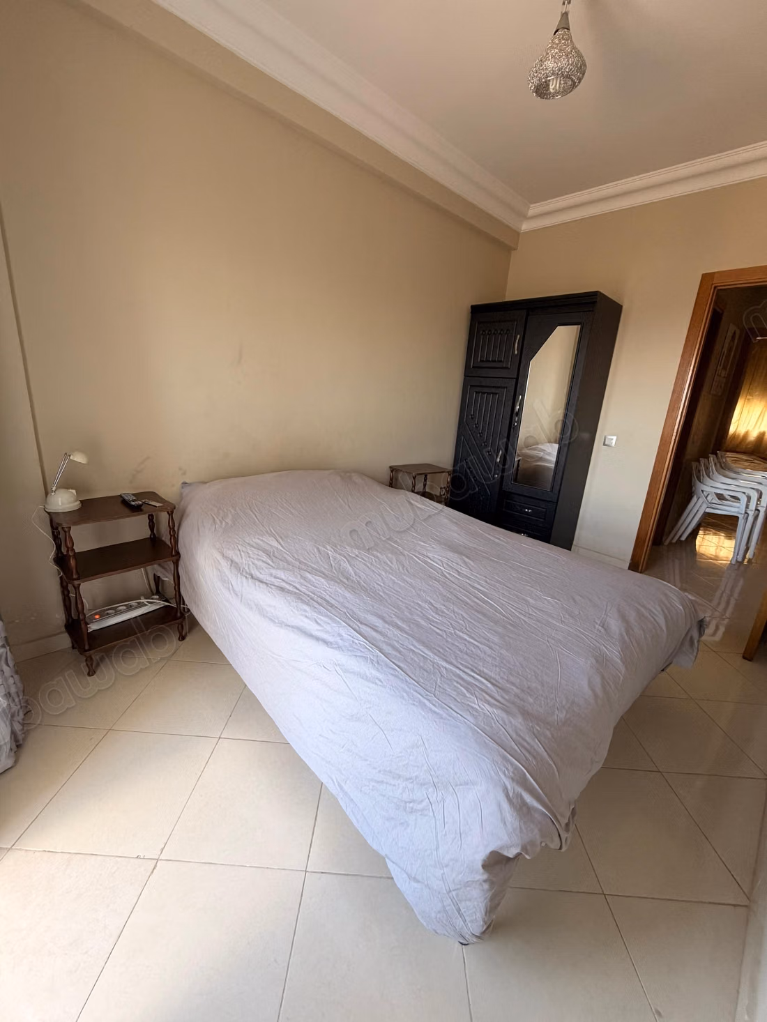 Zeer mooi appartement te huur in Dar Bouazza. 2 aangename slaapkamers. Goed gemeubileerd