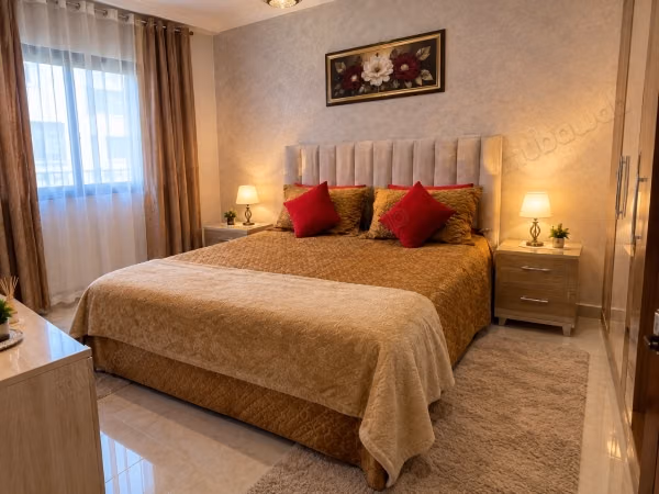 Apartment for rent in Agdal. 1 beautiful bedroom. Satellite system and secured residence