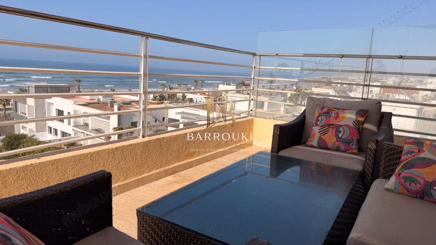 Furnished apartment with sea view for rent – Tamaris, Dar Bouazza