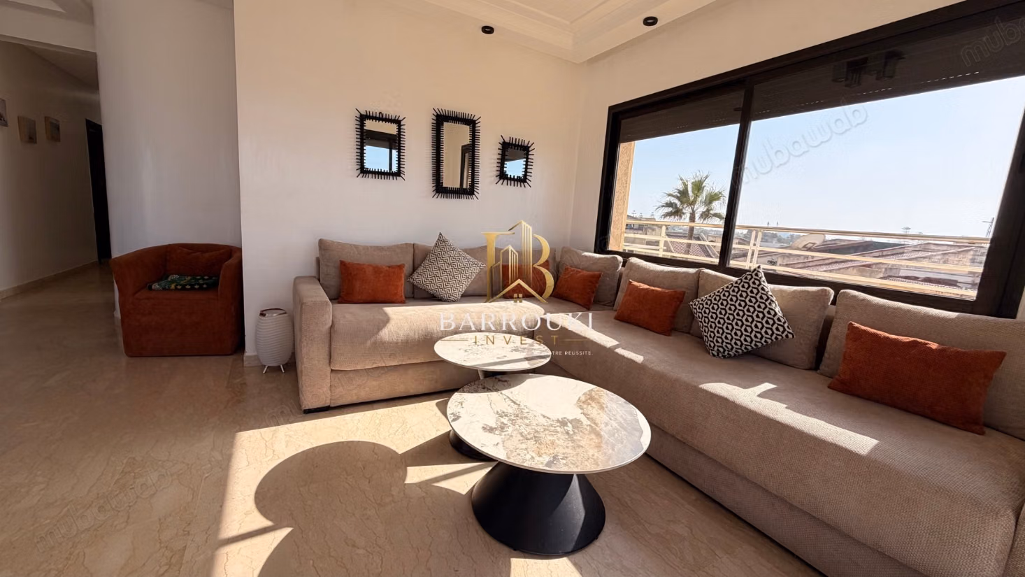 Furnished apartment with sea view for rent – Tamaris, Dar Bouazza
