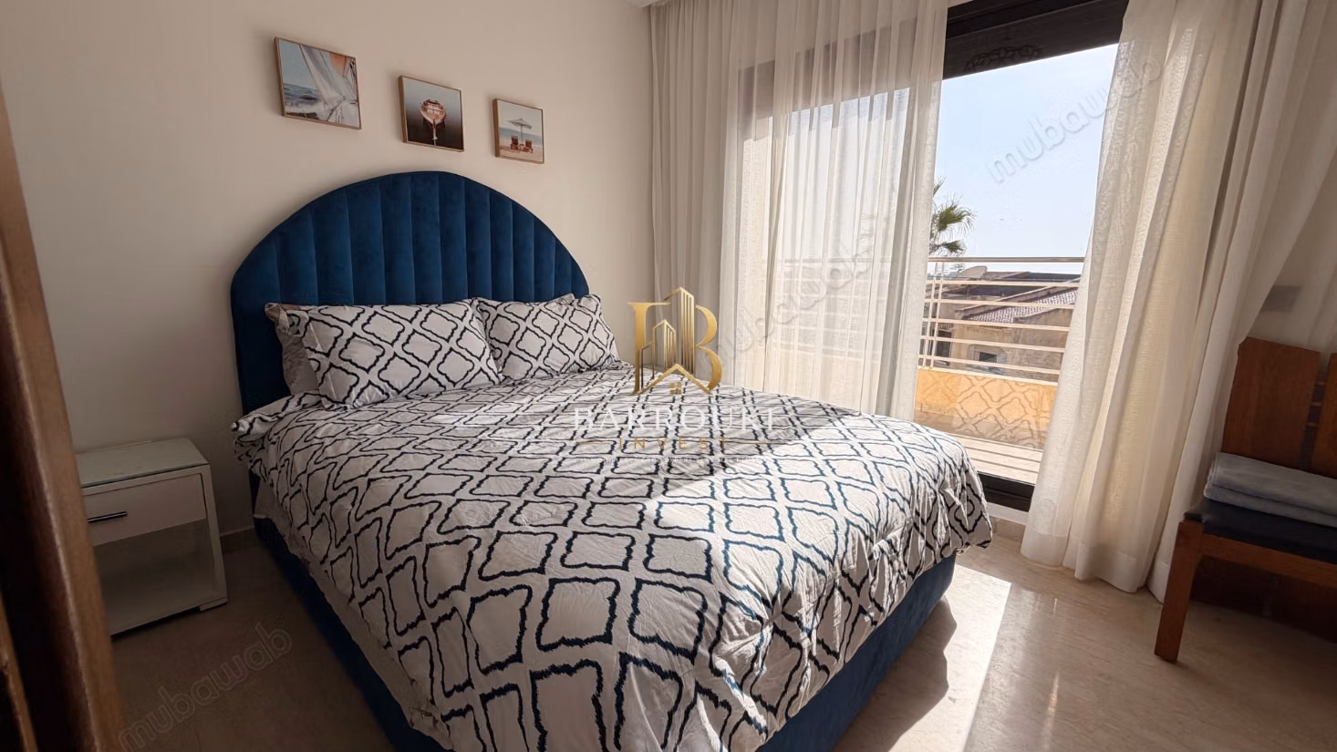 Furnished apartment with sea view for rent – Tamaris, Dar Bouazza