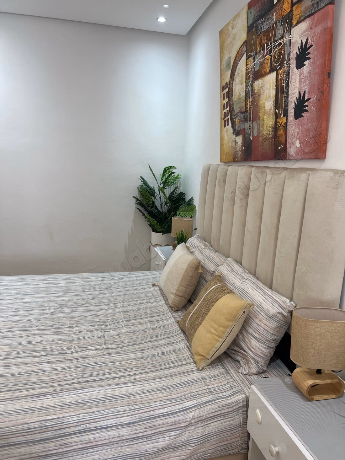 Louez cet appartement à Hay Ach chbanat. 
2 chambres. 
Bien meublé