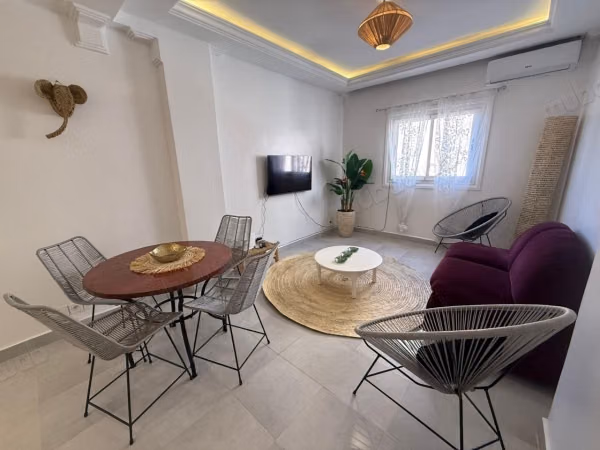 Vente d'un bel appartement à Guéliz. 2 chambres. Meublé