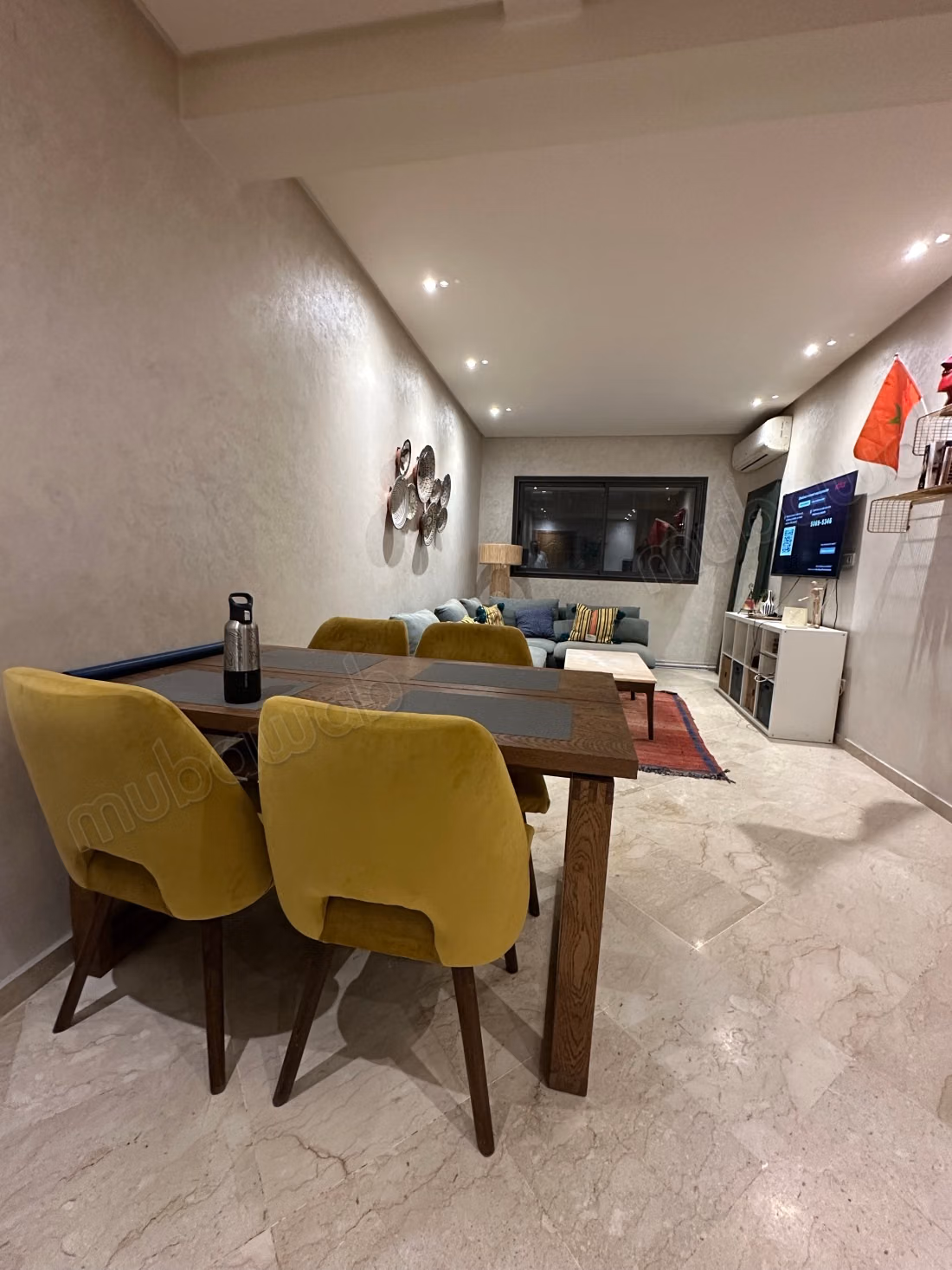 Location magnifique studio meublé à Guéliz. 56 mètre