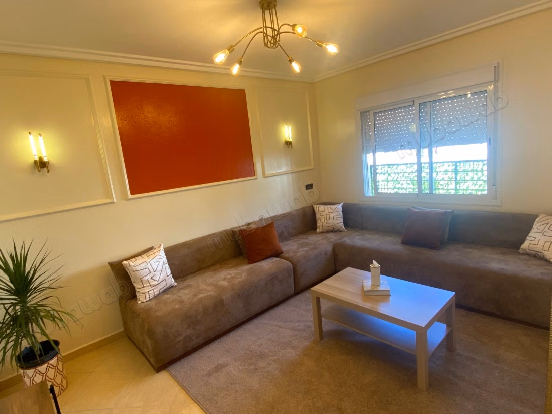 Superbe appartement à louer à Sidi Bouknadel. 3 pièces confortables. Meublé