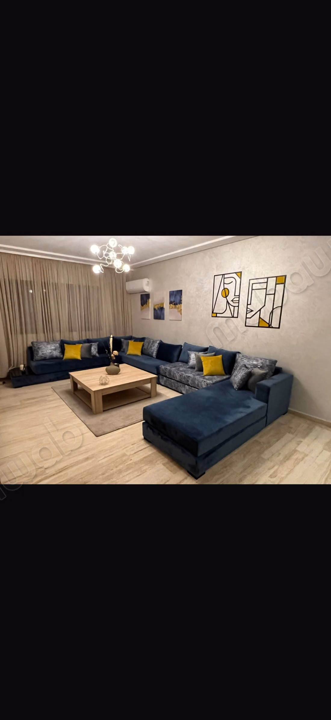 Apartamento en alquiler en Hay Mabrouka. Superficie total de 110 m². Bien amueblado