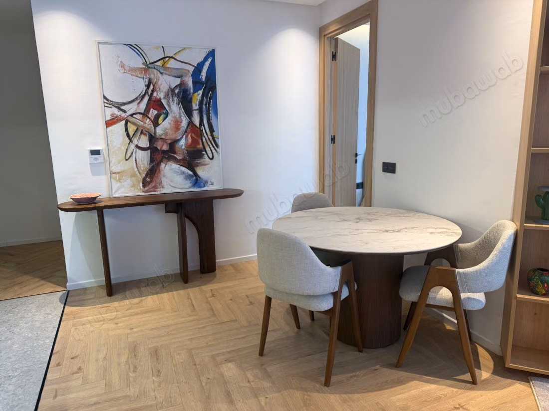 Appartement te huur in Casablanca Finance City. Totale oppervlakte 55 m². Goed gemeubileerd