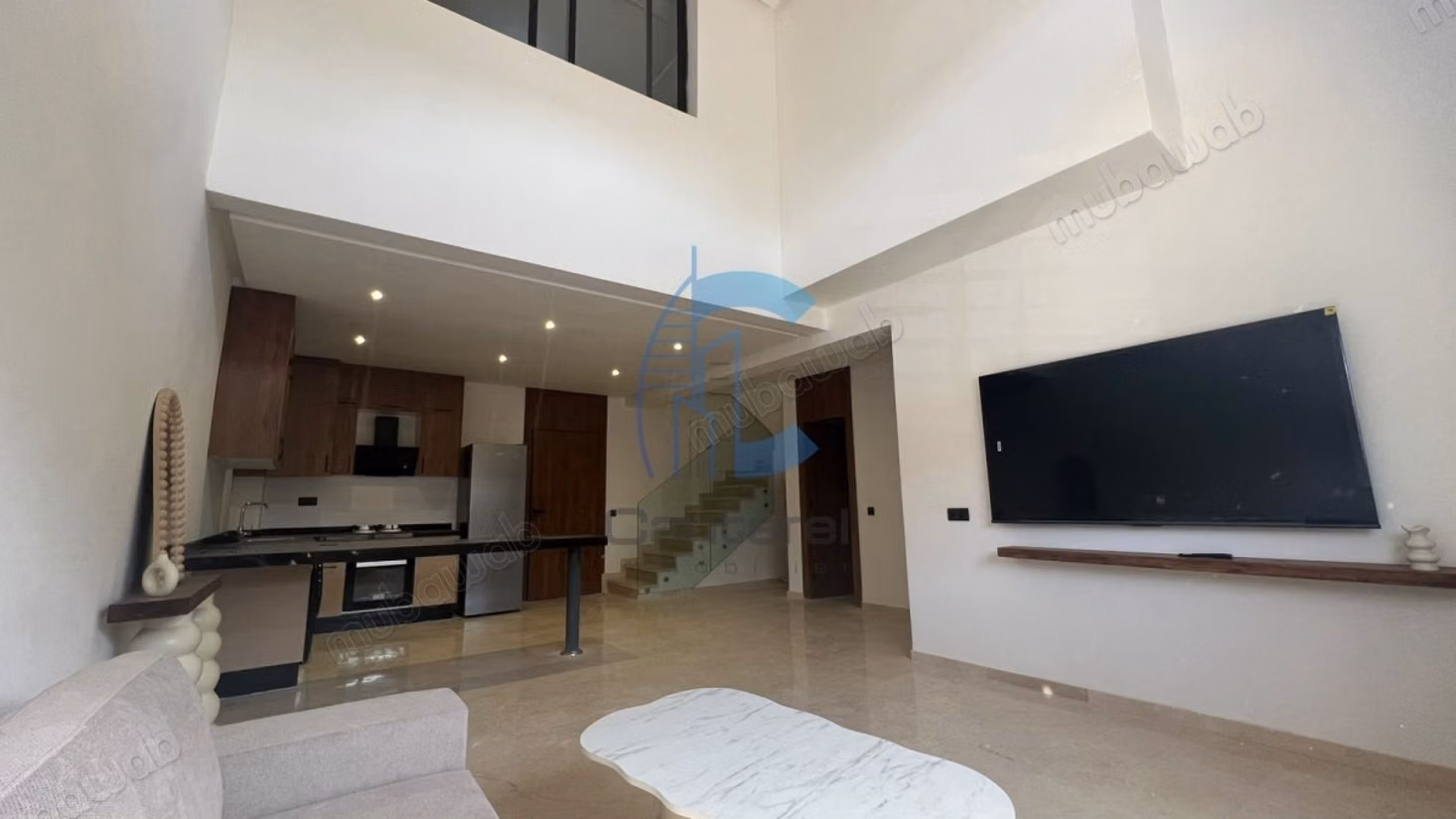 New duplex 3 bedrooms on the ground floor rented furnished Victor Hugo