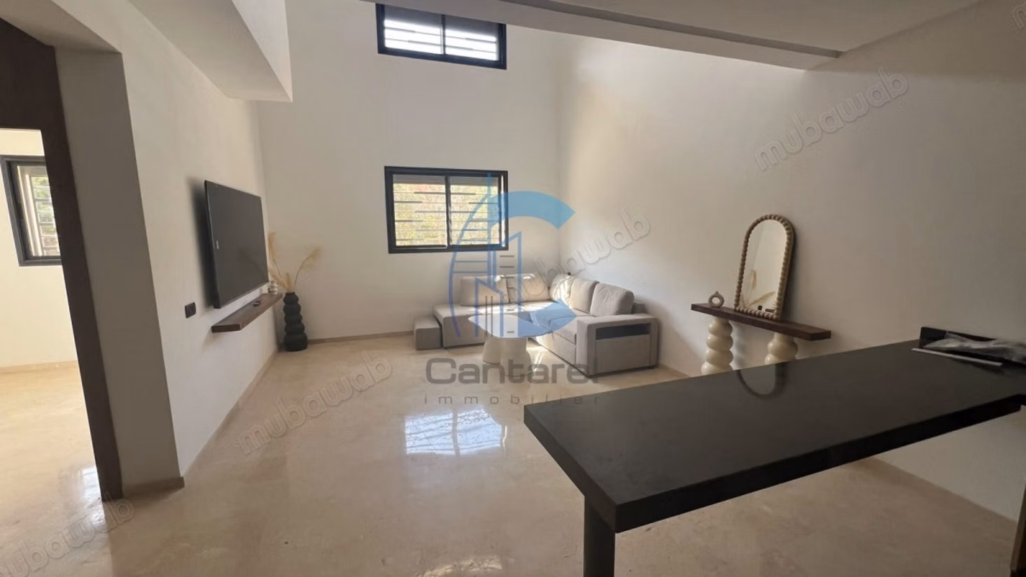 New duplex 3 bedrooms on the ground floor rented furnished Victor Hugo