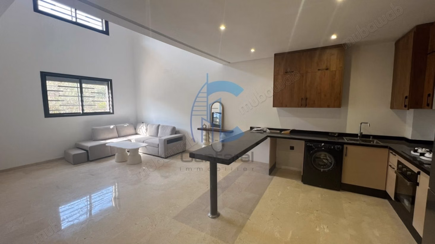 New duplex 3 bedrooms on the ground floor rented furnished Victor Hugo