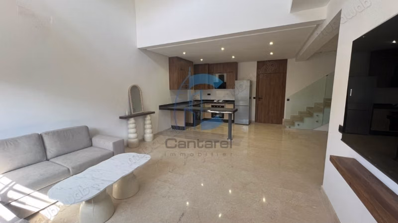 New duplex 3 bedrooms on the ground floor rented furnished Victor Hugo