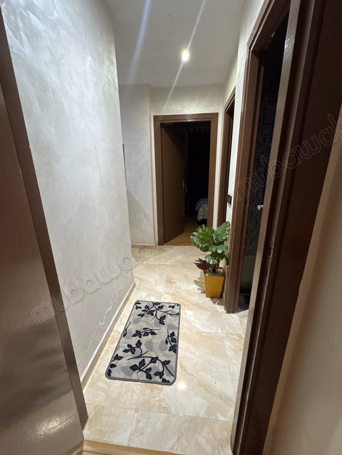 Rental of an apartment. Total area 63 m². Typical Moroccan living room, secured residence