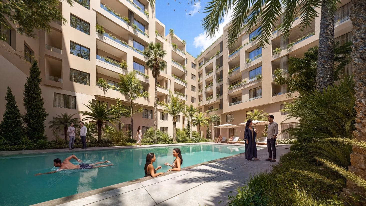 Sale of a lovely apartment in Route Casablanca. 2 rooms