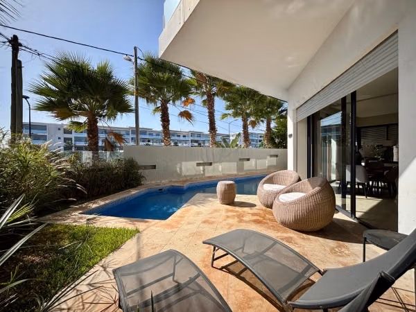 Duplex villa with sea view for sale in Dar Bouazza