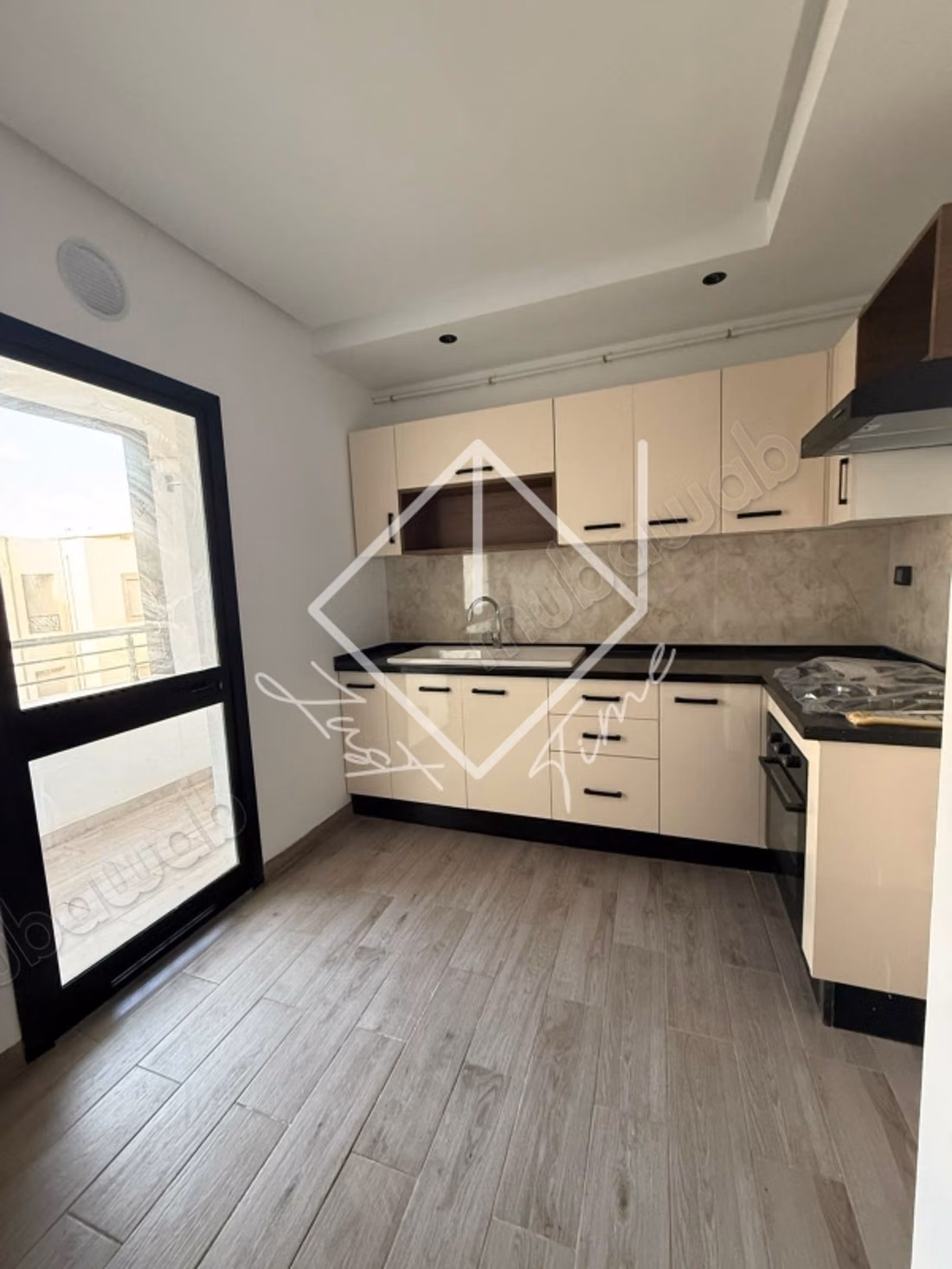 S1 apartment never inhabited for rent in El Gha neighborhood