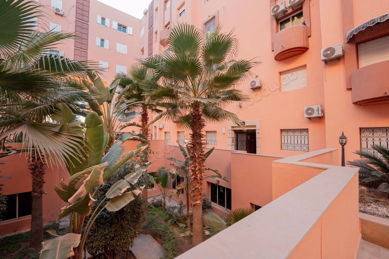 Appartement meublé 76m2 
Gueliz 
Proche gare