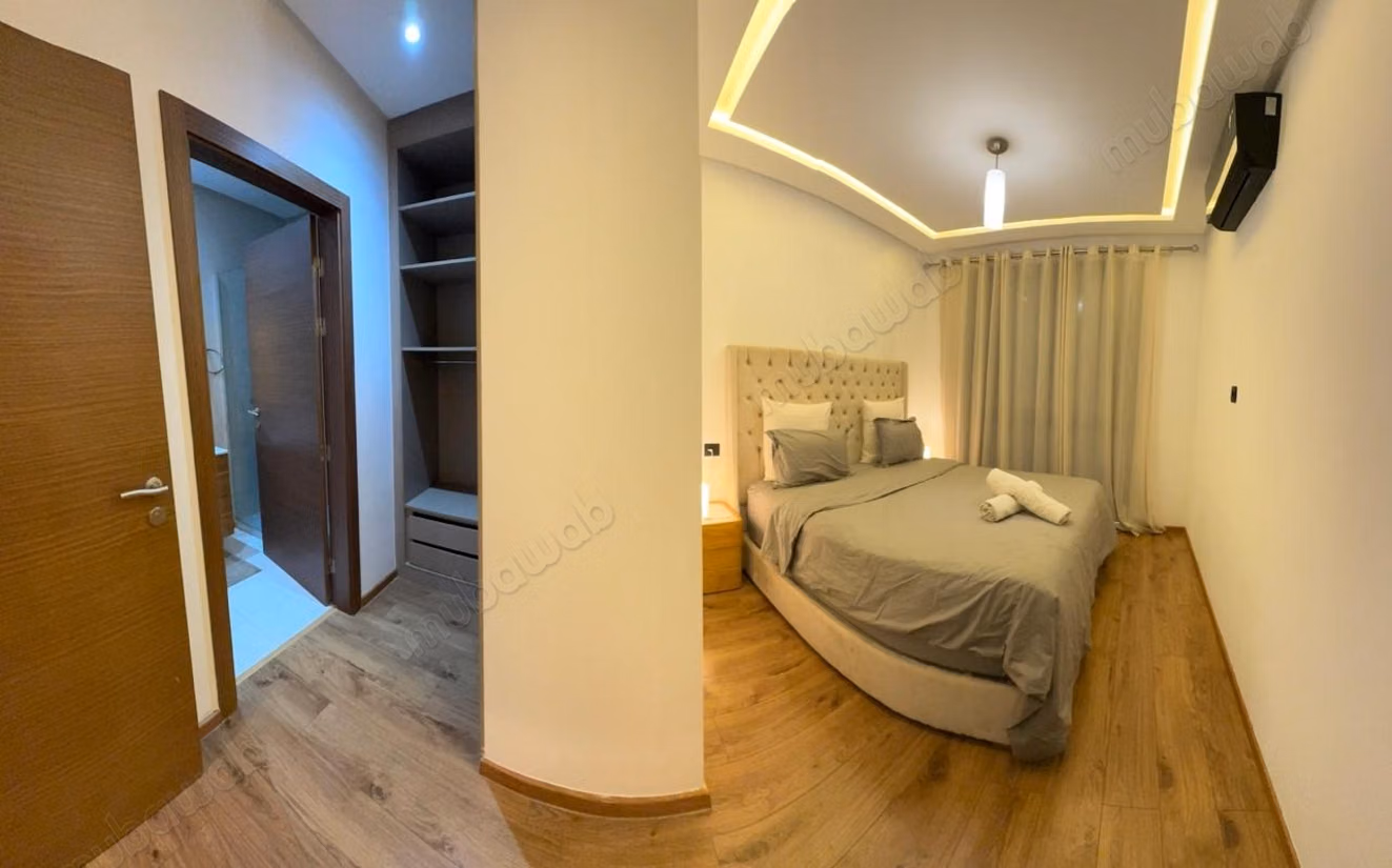 Zeer mooi appartement te huur in Casablanca Finance City. 2 comfortabele kamers. Goed ingericht