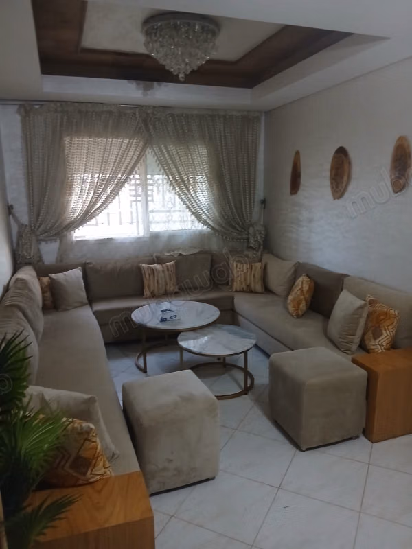 Te huur gemeubileerd appartement in Dar Bouazza