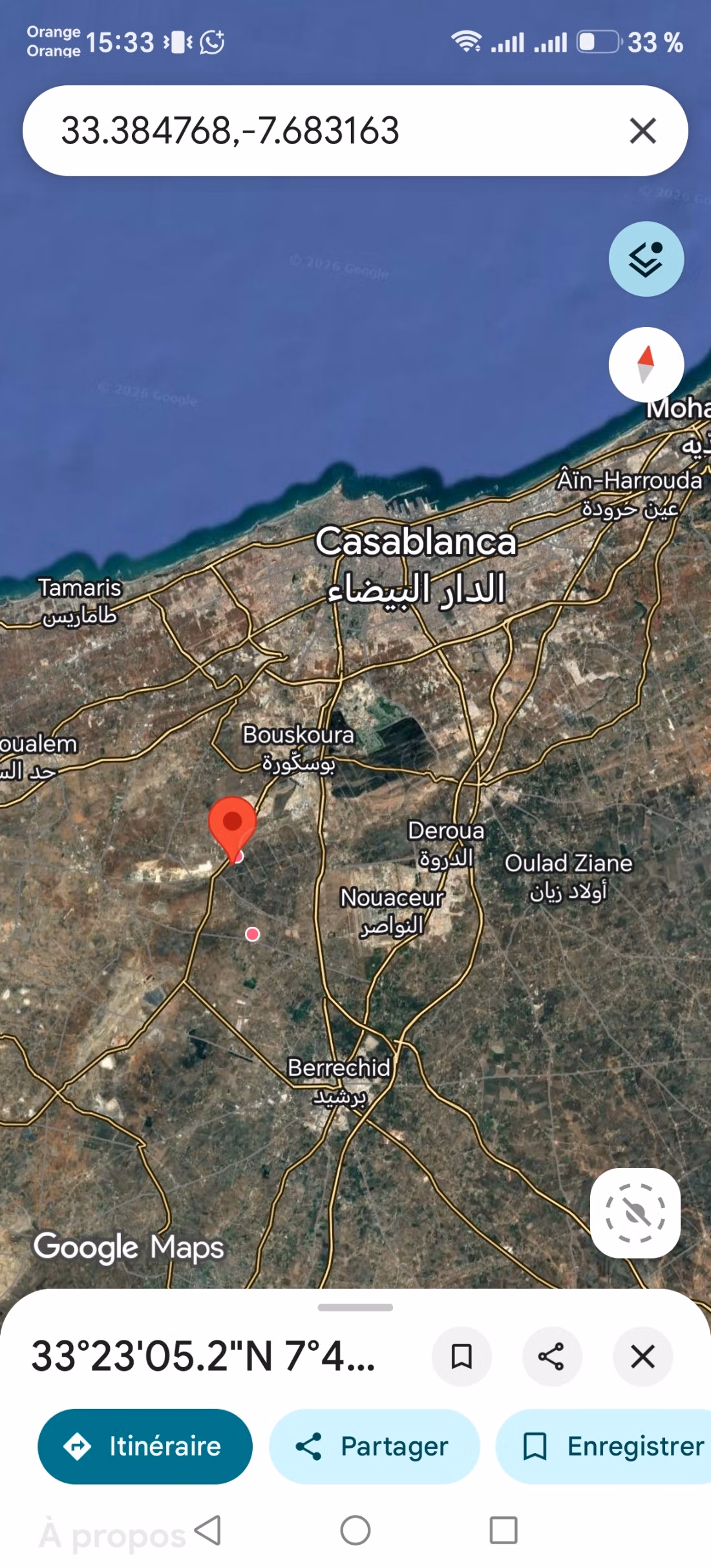 Aankoop van grond Oulad Salah Oppervlakte 14550 m²