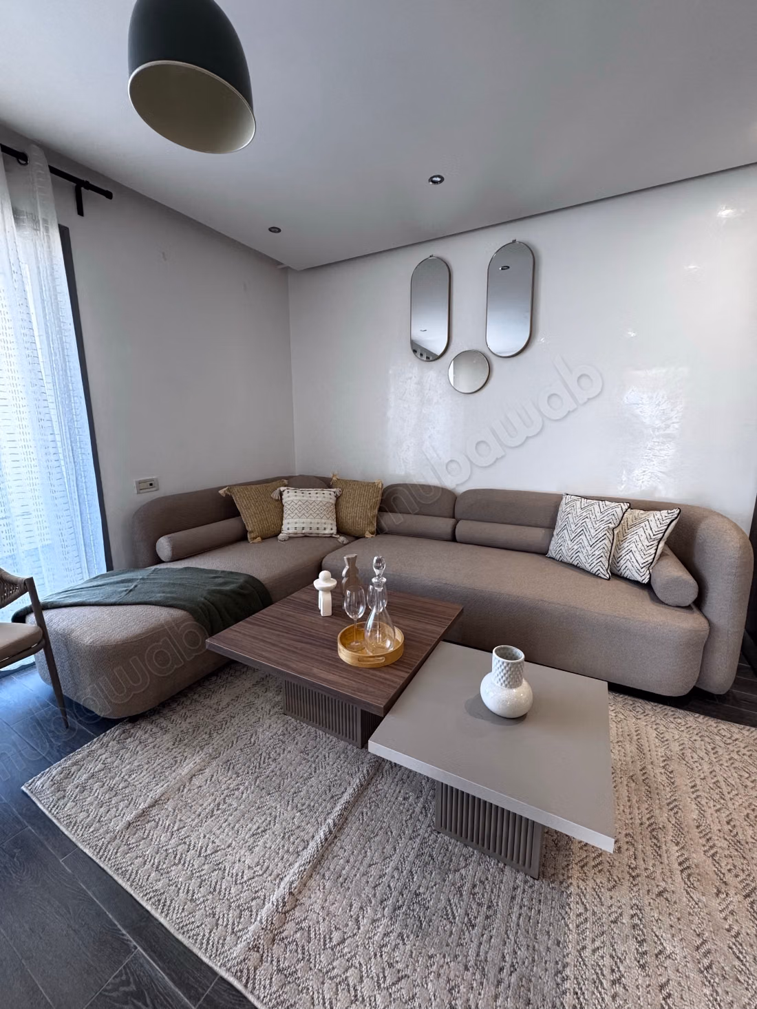 Renovated furnished studio with ocean view and Hassan II Mosque