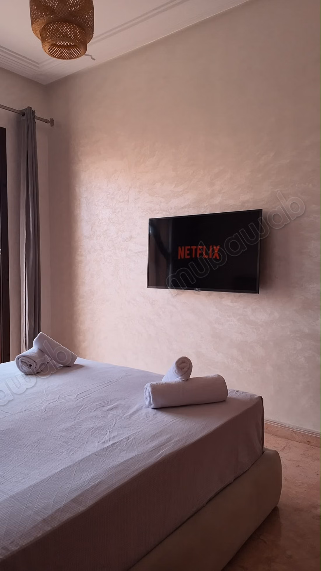 Superbe appartement à louer à Agdal. Surface 90 m². Climatisation et cheminée