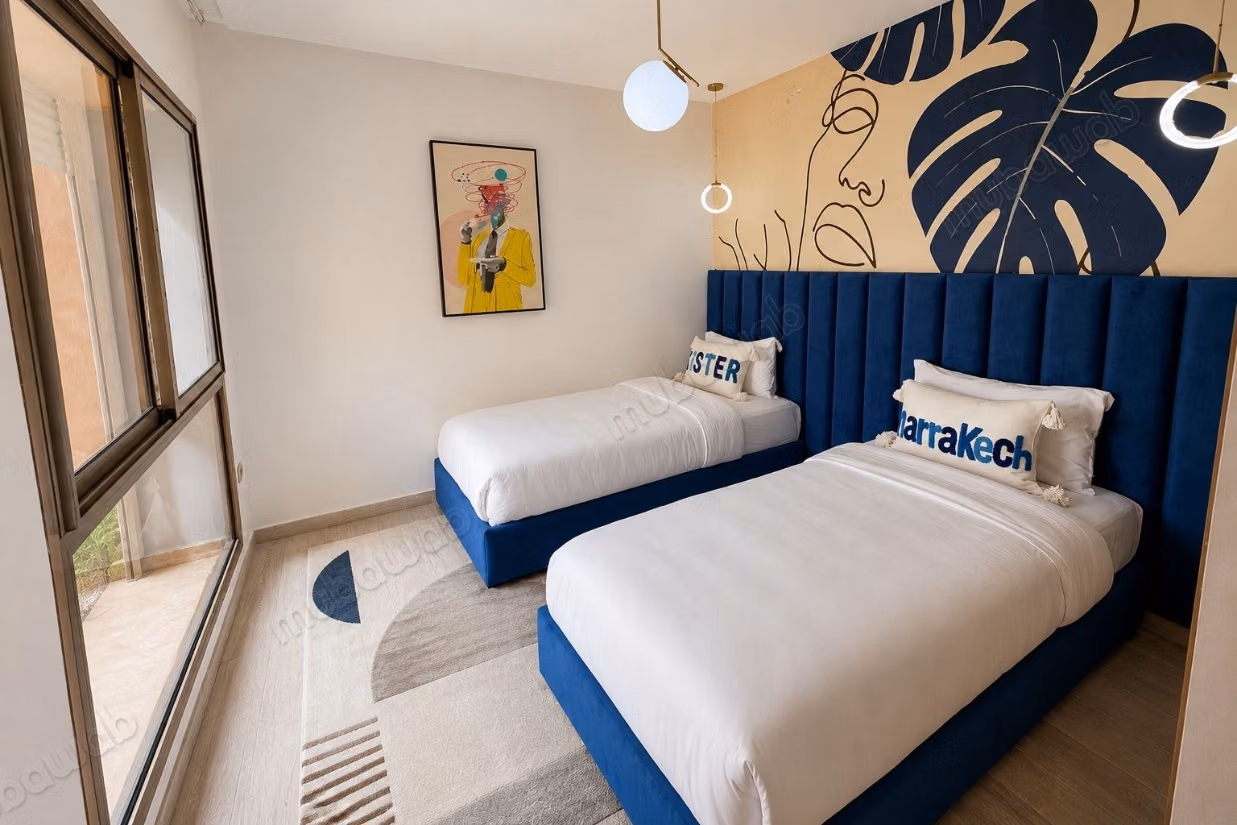 Appartement de luxe 2 chambres avec vue sur le lac – Prestigia Marrakech