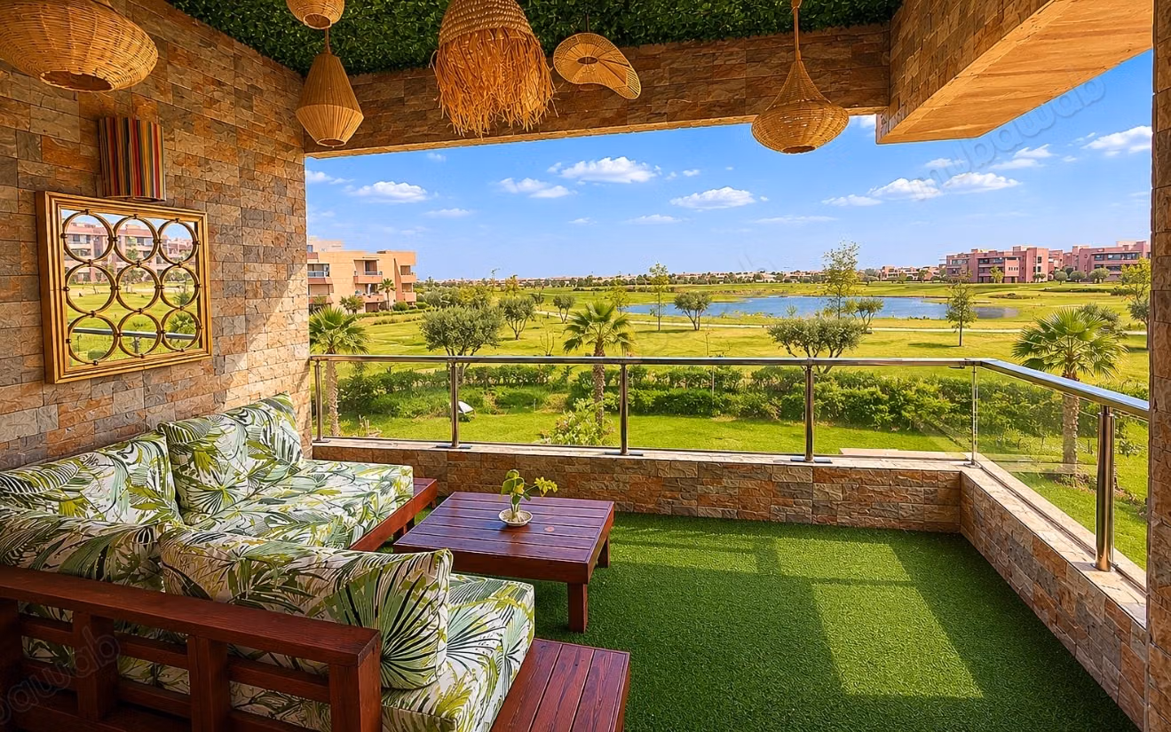 Appartement de luxe 2 chambres avec vue sur le lac – Prestigia Marrakech