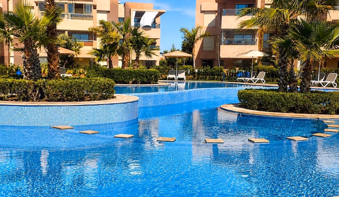 Appartement de luxe 2 chambres avec vue sur le lac – Prestigia Marrakech